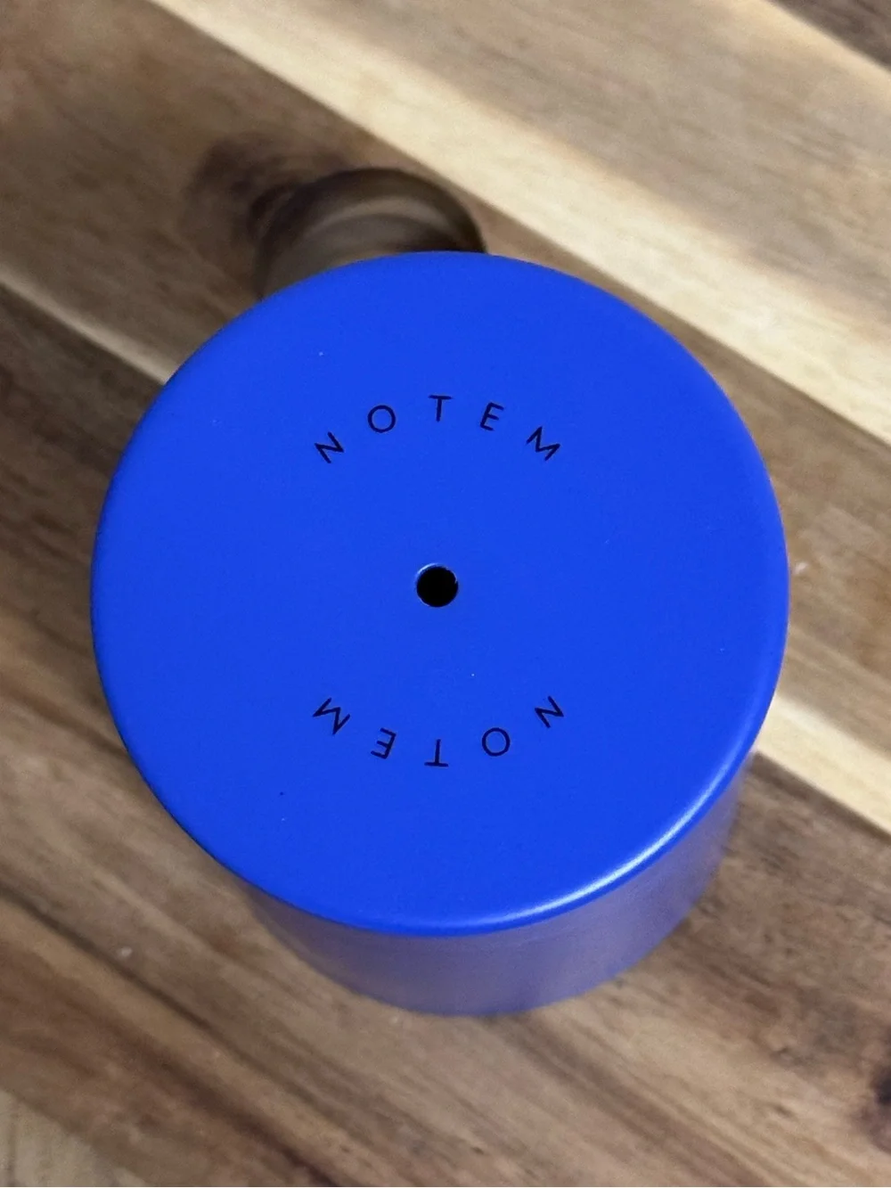 NWT NOTEM Studio Lola Blue Steel Pencil Cup Desk Organizer Anthropologie
